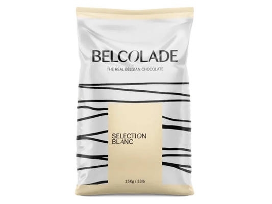 Bakvaste Belcolade Chunks Blanc Selection 15 kg