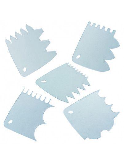 Martellato RTRA1-5 Set 5 schrapers RTRA1-5 Set 5 schrapers/Bestel eenvoudig online/Anisana