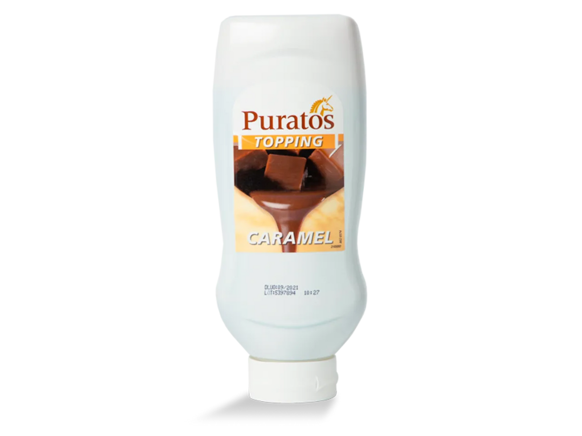 Puratos Dessertsauzen & toppings Doos 6 × 1,1 kg Puratos Sauce Caramel Beurre Salé Topping – doos 6 × 1,1 kg Puratos Sauce Caramel Beurre Salé Topping – doos 6 × 1,1 kg