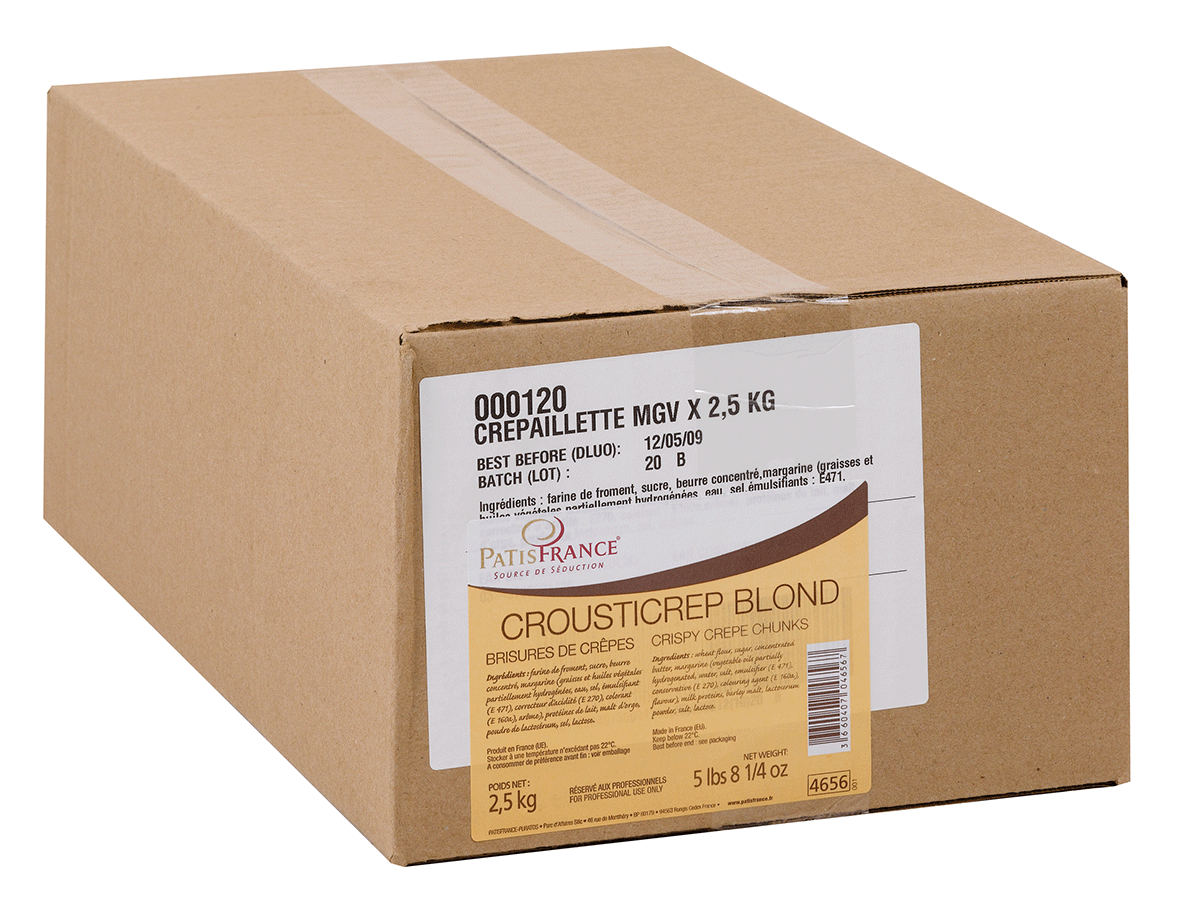 Anisana Decoratiegrondstoffen Patisfrance  Crousticrep Blond 2,5 kg Patisfrance  Crousticrep Blond 2,5 kg | Anisana
