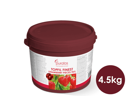Anisana Patisserievullingen Puratos Topfil Finest Strawberry Pieces 70% – aardbeienvulling 4,5 kg Puratos Topfil Finest Strawberry Pieces 70% – aardbeienvulling 4,5 kg | Anisana