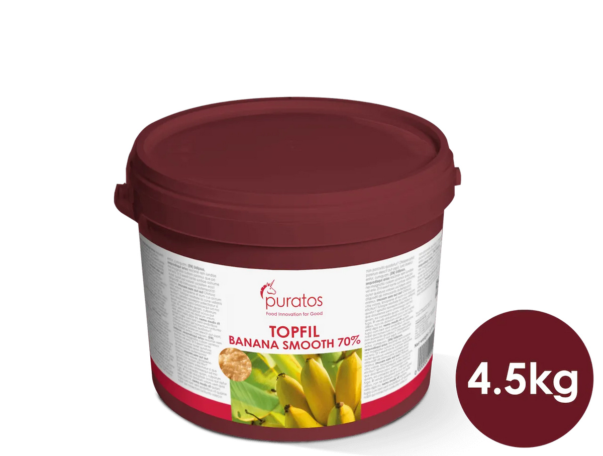 Anisana Vullingen Puratos Topfil Finest Banana Smooth 70% – bananenvulling 4,5 kg Topfil finest banana smooth 4,5 kg/Bestel eenvoudig online/Anisana