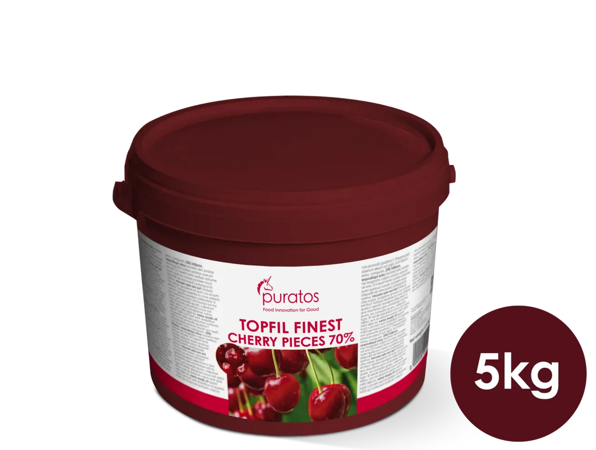 Anisana Vullingen Puratos Topfil Finest Cherry Pieces 70% – kersenvulling 4,5 kg Topfil finest cherry pieces 4,5 kg/Bestel eenvoudig online/Anisana