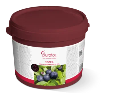 Anisana Vullingen Puratos Topfil Wild Blueberry Pieces 70% – blauwe-bessenvulling 5 kg Topfil finest wild blueberry 5 kg/Bestel eenvoudig online/Anisana
