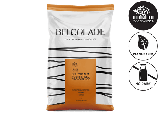 Belcolade Bakvaste chocolade Plantaardig Cacao-Trace melk. 15 kg Plantaardig Cacao-Trace melk. 15 kg/Bestel eenvoudig online/Anisana