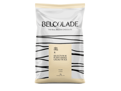 Belcolade Bakvaste chocolade Plantaardig Cacao-Trace wit 15 kg Plantaardig Cacao-Trace melk. 15 kg/Bestel eenvoudig online/Anisana
