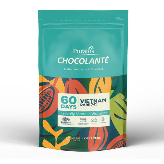 Belcolade Donkere chocolade Belcolade Chocolanté 60-Days Vietnam Dark 74% Cacao-Trace Belcolade Chocolanté 60-Days Vietnam Dark 74% Cacao-Trace | Anisana