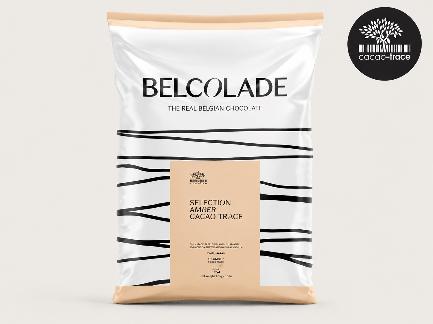 Belcolade Karamel chocolade 4 kg Selection Amber Cacao-Trace 4 kg Belcolade Selection Amber Cacao-Trace /Bestel eenvoudig online/Anisana