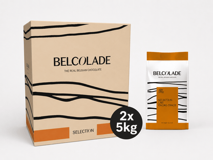 Belcolade Melkchocolade Doos 2 x 5 kg Selection Lait Cacao-Trace O3X5/J 5kg Selection Lait Melkchocolade 5kg – Professionele Couverture | Anisana
