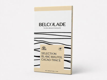 Belcolade Suikervrij/suikerarm 5 kg Belcolade Selection Blanc (suikervrij) Block X605/J Maltitol Cacao Trace 5 kg Belcolade Selection Blanc (suikervrij) Block X605/J Maltitol Cacao Trace 5 kg/Bestel eenvoudig online/Anisana
