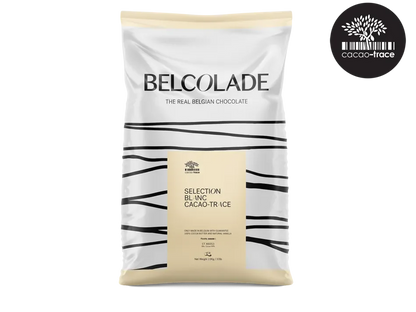 Belcolade Witte chocolade 5kg Selection Blanc Cacao-Trace X605/J 5kg Selection Blanc Witte Chocolade 5kg – Couverture voor Professionals | Anisana