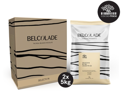 Belcolade Witte chocolade Doos 2 x 5 kg Selection Blanc Cacao-Trace X605/J 5kg Selection Blanc Witte Chocolade 5kg – Couverture voor Professionals | Anisana