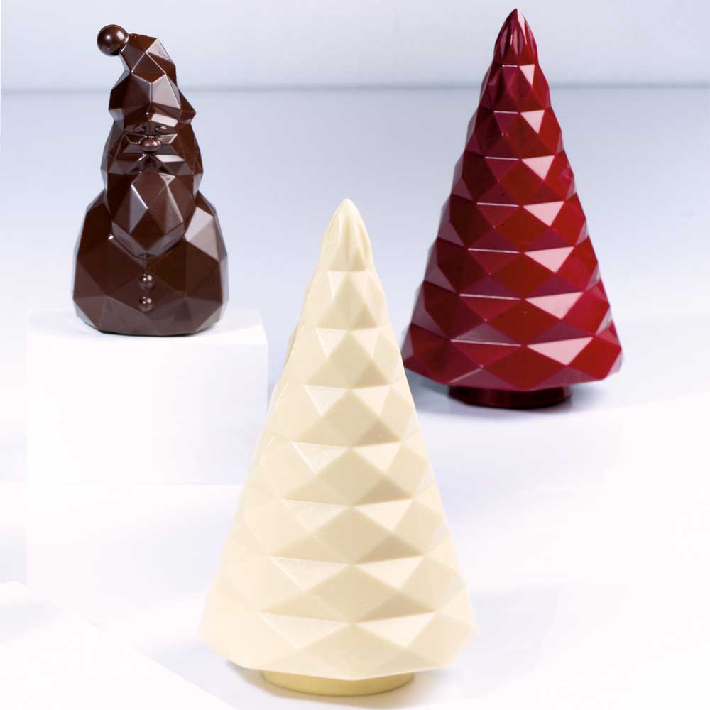 Martellato Chocoladevormen Diamanten kerstboom MA3012