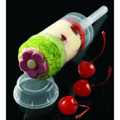 Martellato Ijsvormen GST01 Ø40 H188 mm 90 ml Push Up Pops  Round 100 stuks