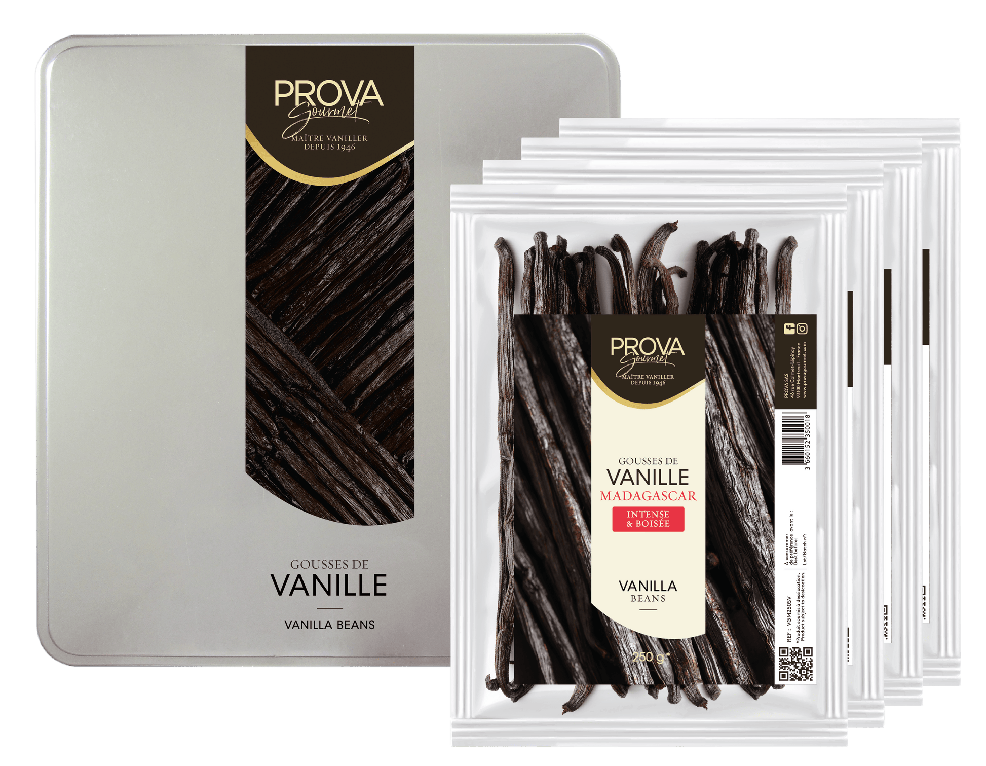 Prova Madagascar Bourbon vanille 250 gr Madagascar Bourbon vanille 250 gr/Bestel eenvoudig online/Anisana