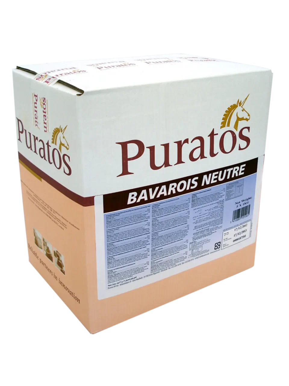 Puratos Patisseriegrondstoffen Doos 4 × 1,25 kg Puratos Bavarois Neutre – doos 4 × 1,25 kg Puratos Bavarois Neutre – doos 4 × 1,25 kg
