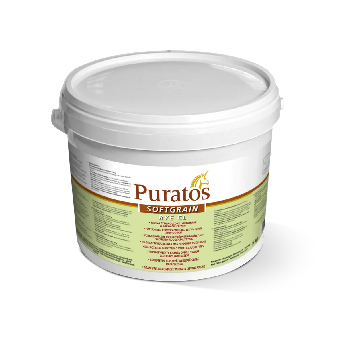 Puratos Voorgeweekte granen Emmer van 5 kg Puratos Softgrain Rye CL roggekorrels 5 kg Puratos Softgrain Rye CL roggekorrels 5 kg