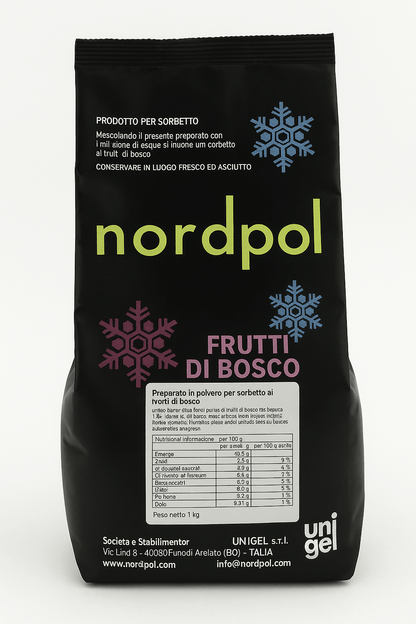 Unigel/Nordpol Instant ijsmix 1.50 kg Instant Bosvruchten IJsmix Bosvruchten (instant)/Bestel eenvoudig online/Anisana
