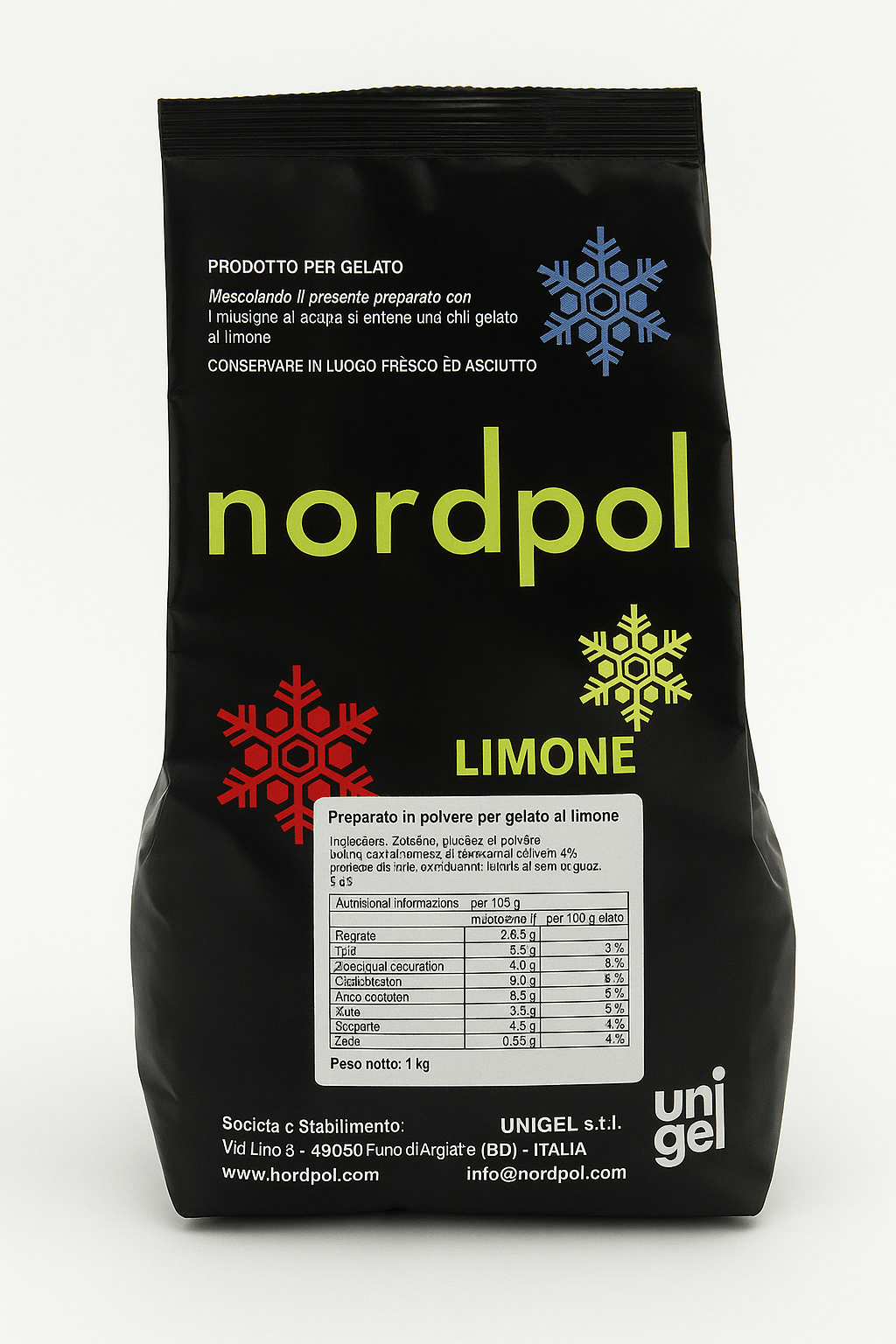 Unigel/Nordpol Instant ijsmix 1.50 kg Instant Citroen IJsmix Citroen (instant)/Bestel eenvoudig online/Anisana