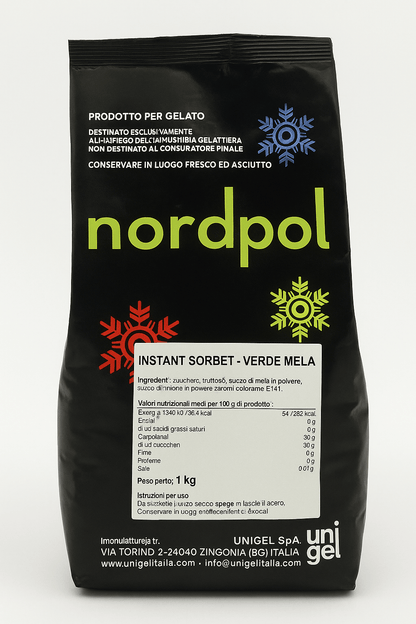 Unigel/Nordpol Instant ijsmix 1.50 kg Instant Groene Appel IJsmix Groene appel (instant)/Bestel eenvoudig online/Anisana