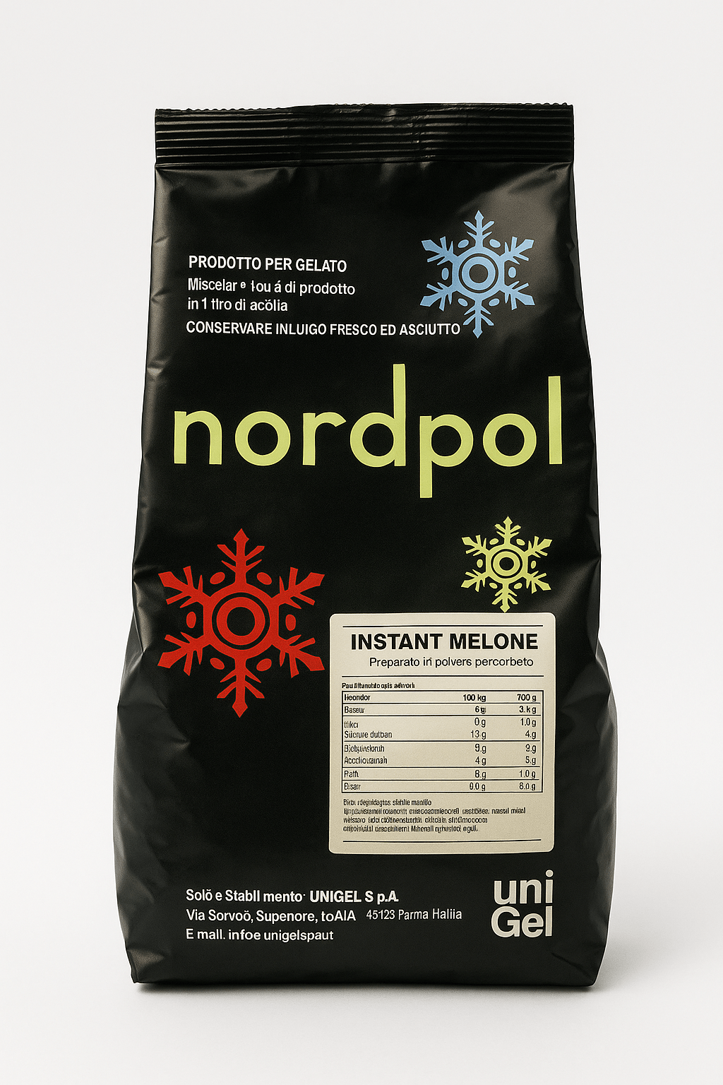 Unigel/Nordpol Instant ijsmix 1.50 kg Meloen (instant) Meloen (instant)/Bestel eenvoudig online/Anisana