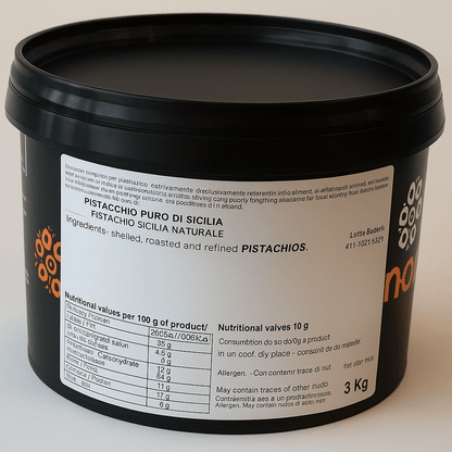 Unigel/Nordpol Unigel Notenpasta's 100% Pure Siciliaanse Pistache – 3 kg Pistacchio Puro Sicilia naturale/Bestel eenvoudig online/Anisana