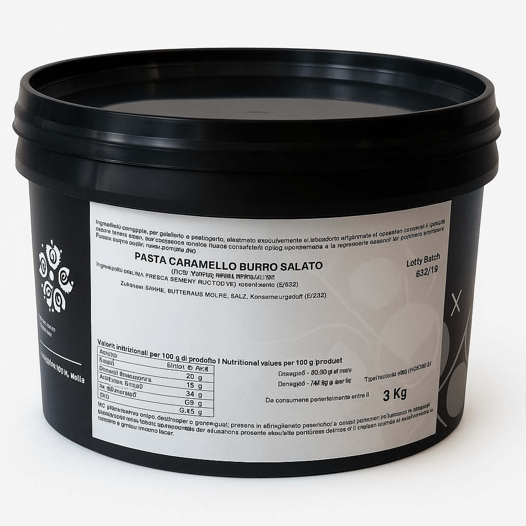 Unigel/Nordpol Unigel Traditionele pasta's Pasta Caramello Burro Salato – Crème met gezouten karamelsmaak 3 kg Caramello burro salato/Bestel eenvoudig online/Anisana